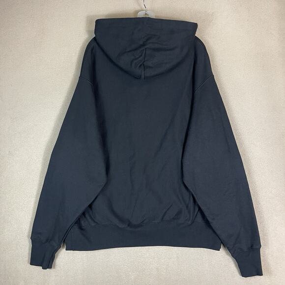 Champion Hoodie Mens XL Black Captain Morgan Print Long Sleeve Reverse Weave - Picture 9 of 10